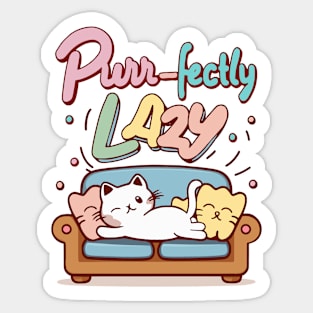 Your furfectly lazy Sticker